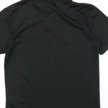 Just Cool Boys Black   Basic T-Shirt Size 10 Years  - Football