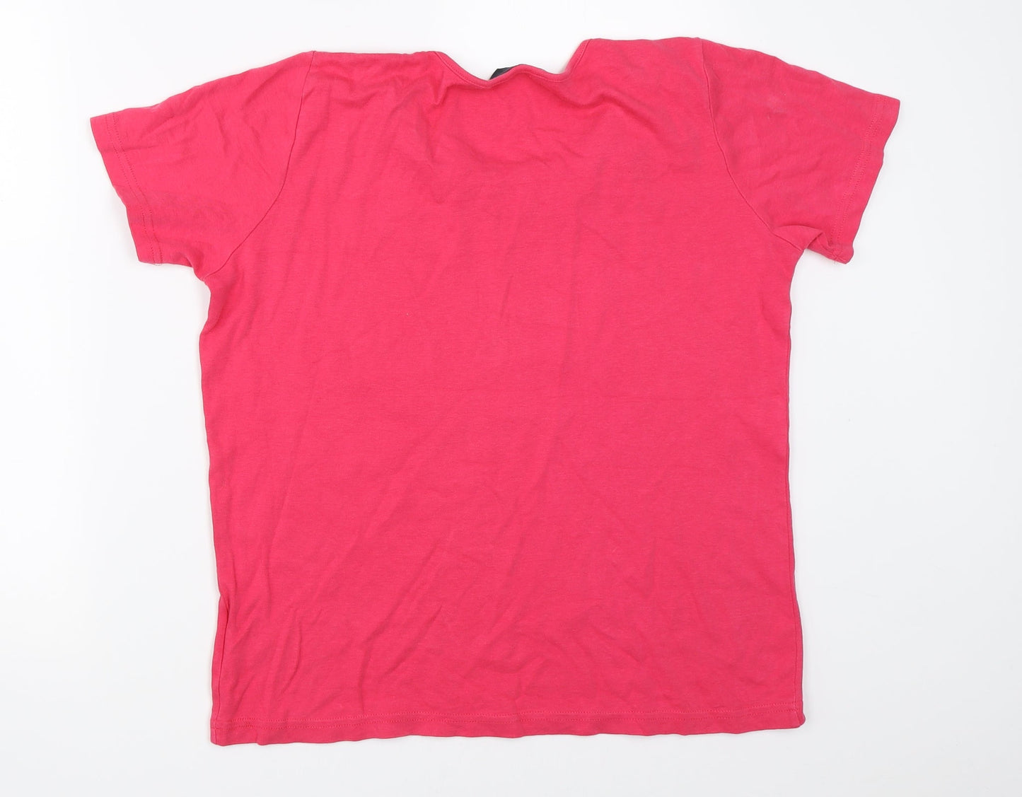 Isle Womens Pink   Basic T-Shirt Size 14