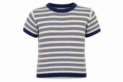Authentic Womens Blue Striped  Pullover Jumper Size M