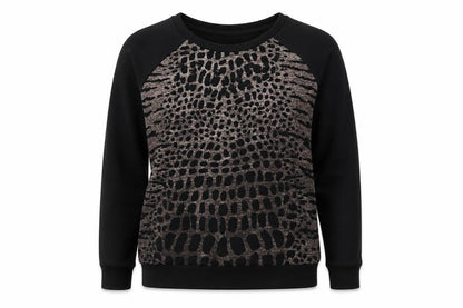Peacocks Womens Black   Pullover Sweatshirt Size S