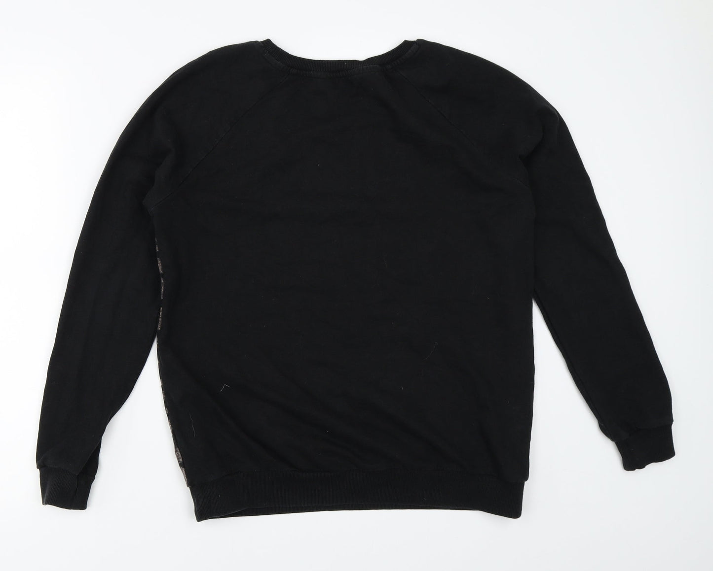 Peacocks Womens Black   Pullover Sweatshirt Size S