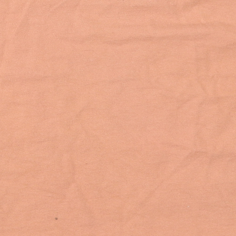 Womens UK Size 12 Topshop Orange Basic T-Shirt
