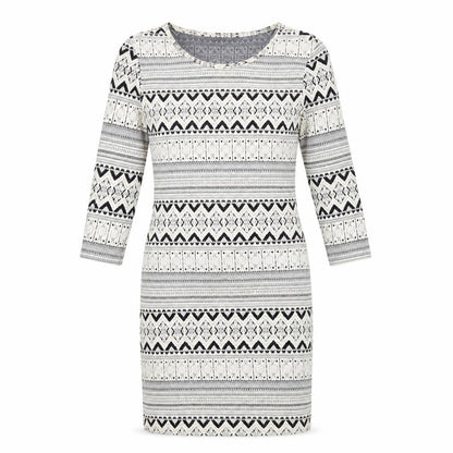Topshop Womens Ivory Geometric  Bodycon  Size 8