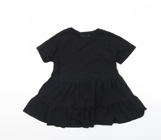 Womens UK Size 6 New Look Black Basic Blouse