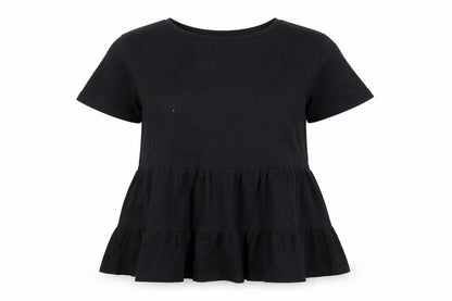 Womens UK Size 6 New Look Black Basic Blouse