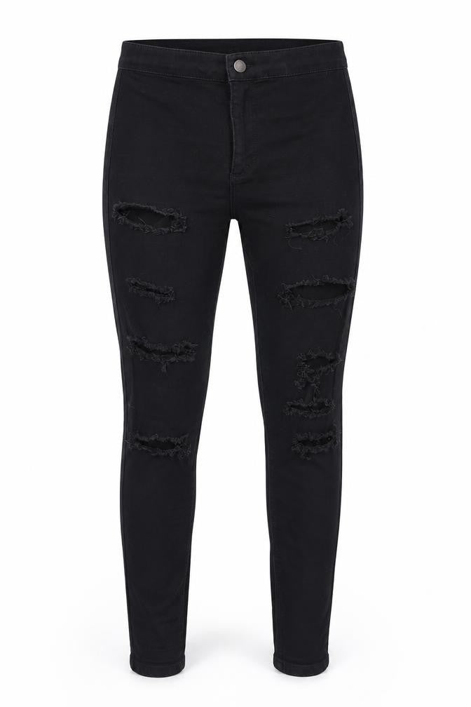 Womens UK Size 26 in Topshop Regular Fit Skinny Black Jeans