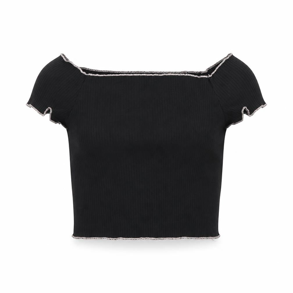 Womens UK Size 10 Primark Black Cropped Tank