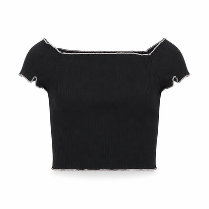 Womens UK Size 10 Primark Black Cropped Tank
