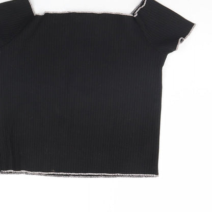 Primark Womens Black   Cropped Tank Size 10