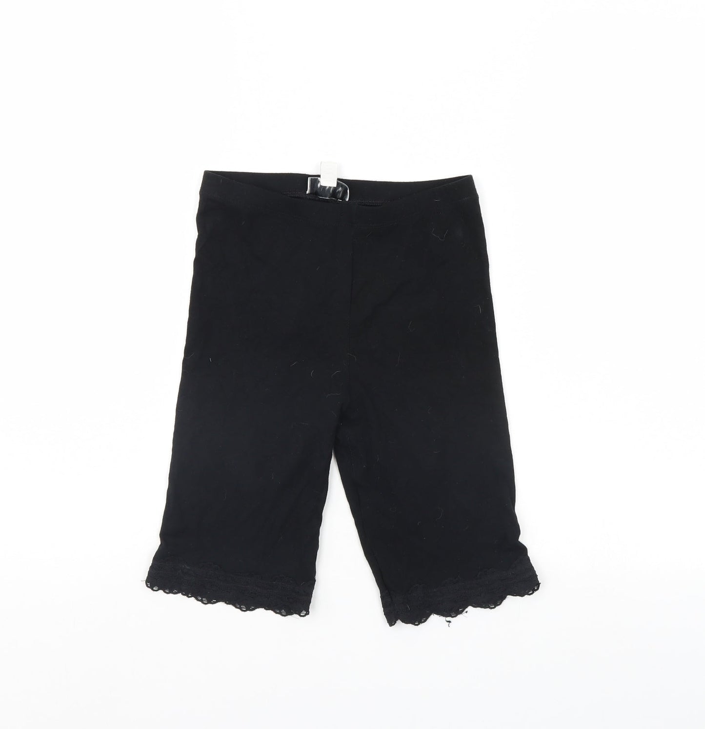 Topshop Womens Black   Compression Shorts Size 8