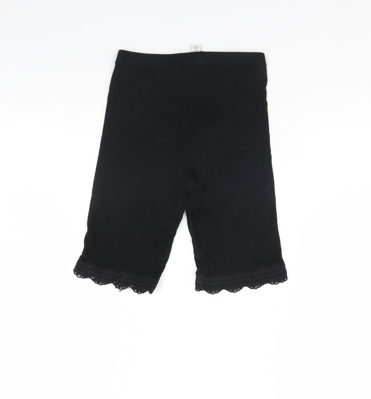 Topshop Womens Black   Compression Shorts Size 8