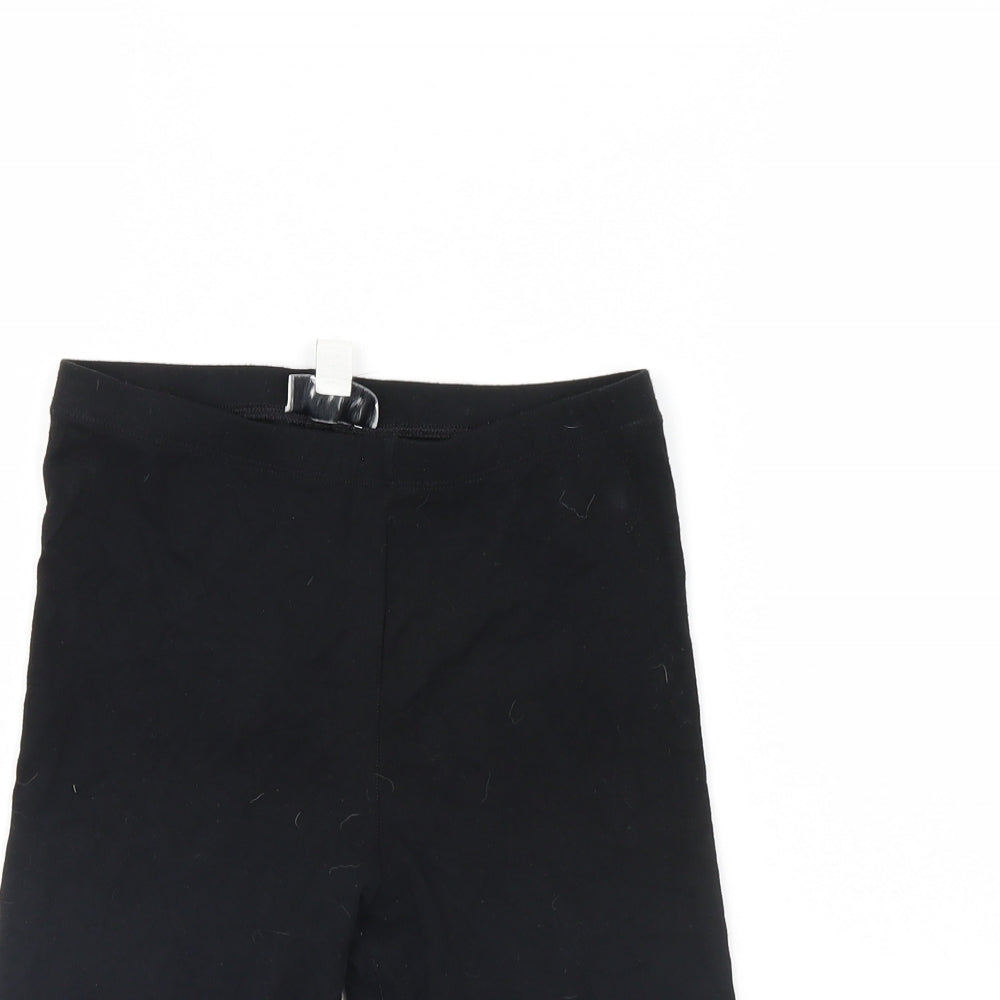 Topshop Womens Black   Compression Shorts Size 8
