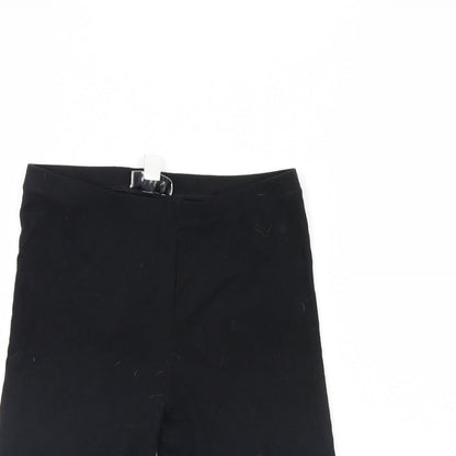 Topshop Womens Black   Compression Shorts Size 8
