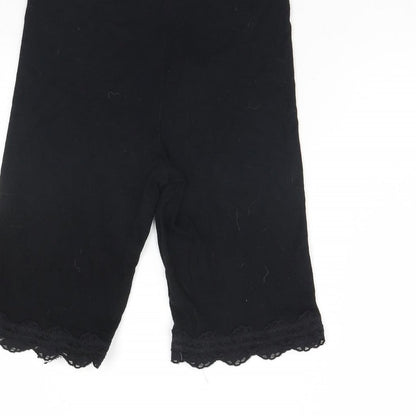 Topshop Womens Black   Compression Shorts Size 8