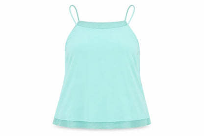 Womens UK Size M Zara Green Basic Tank