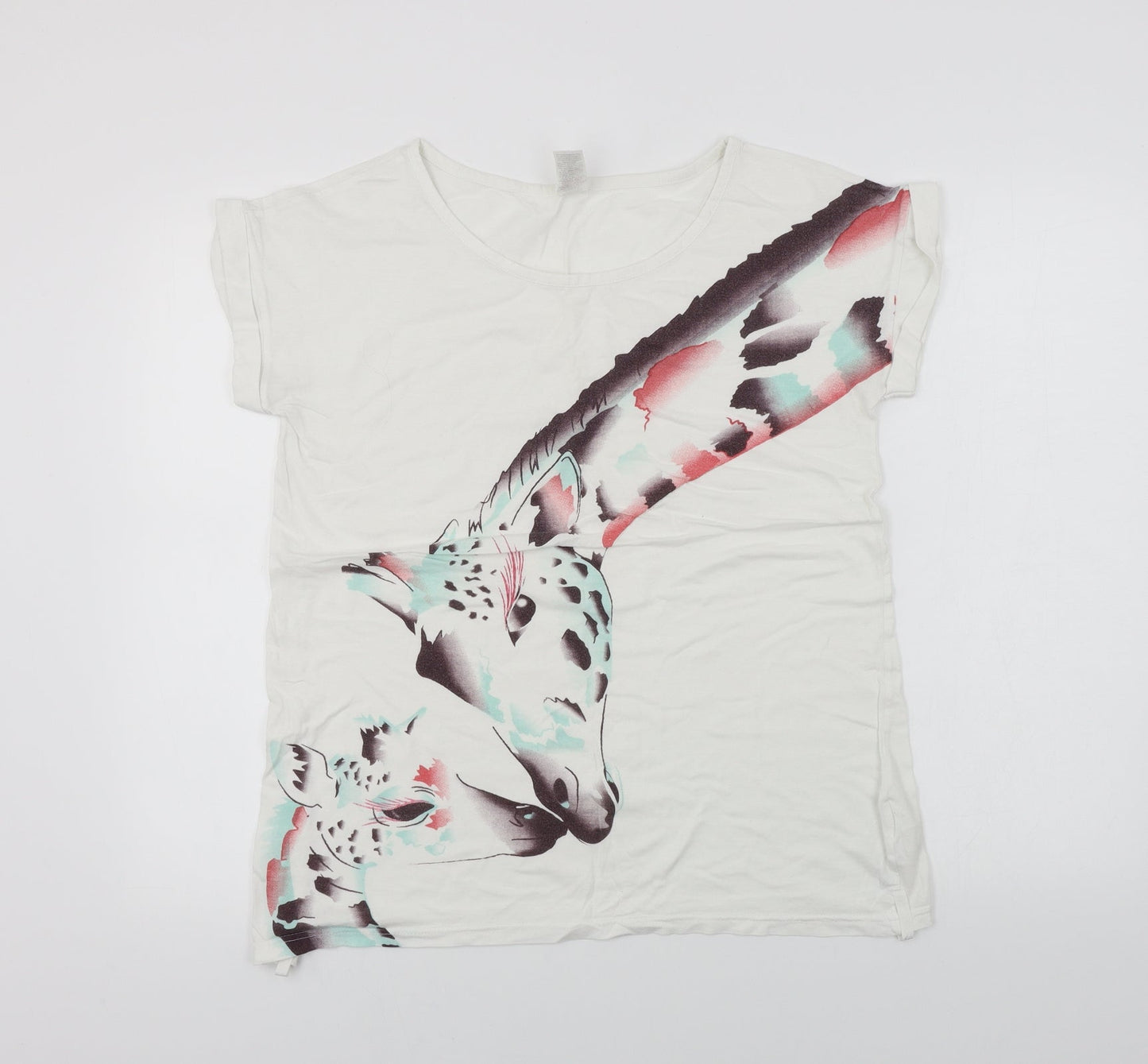 Avon  Womens White   Basic T-Shirt Size 10