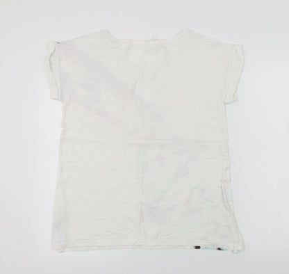 Avon  Womens White   Basic T-Shirt Size 10