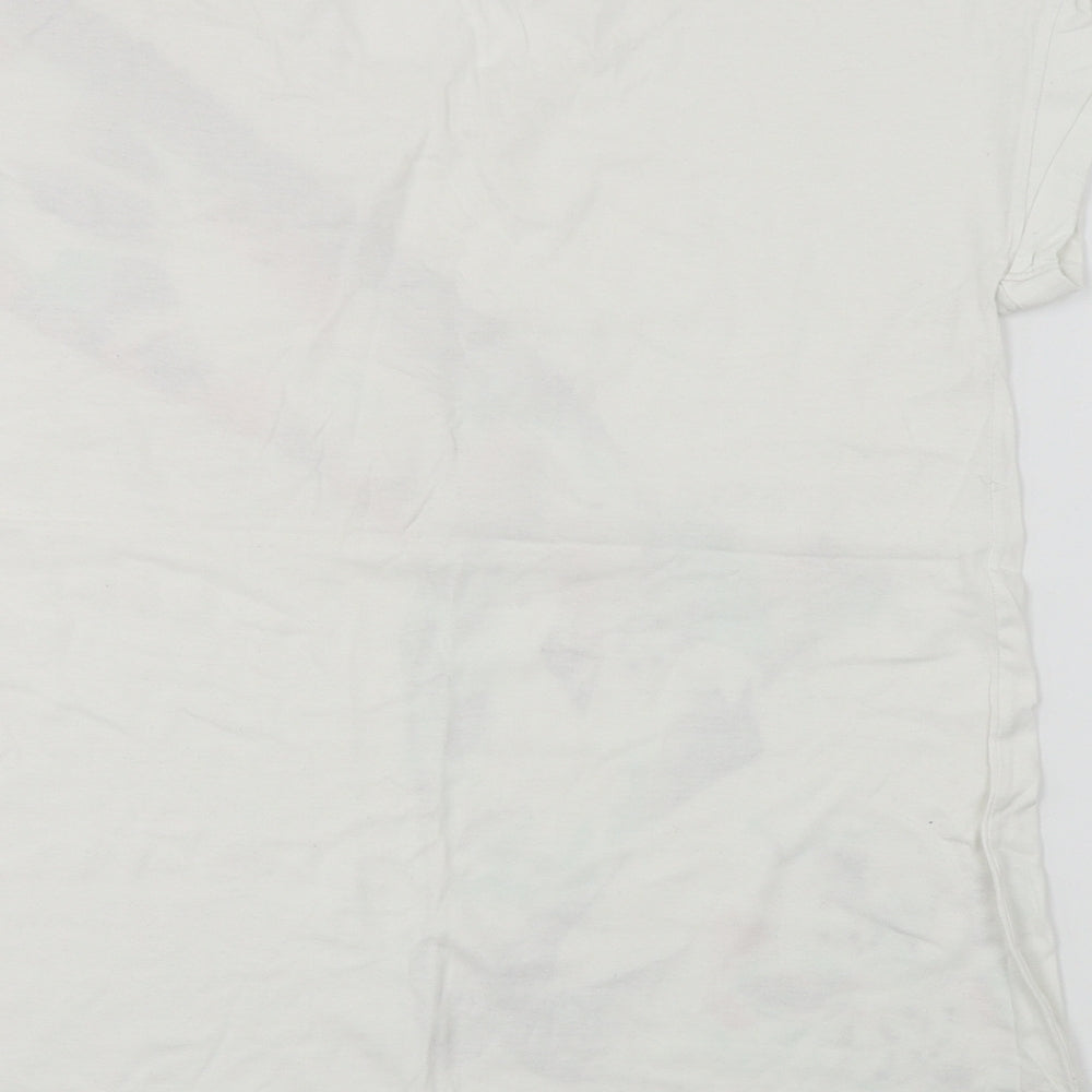 Avon  Womens White   Basic T-Shirt Size 10