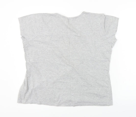 Avon  Womens Grey   Basic T-Shirt Size 10