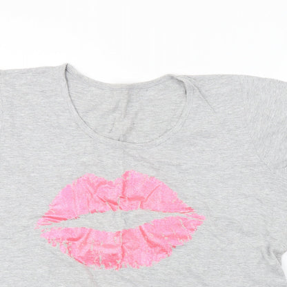 Avon  Womens Grey   Basic T-Shirt Size 10