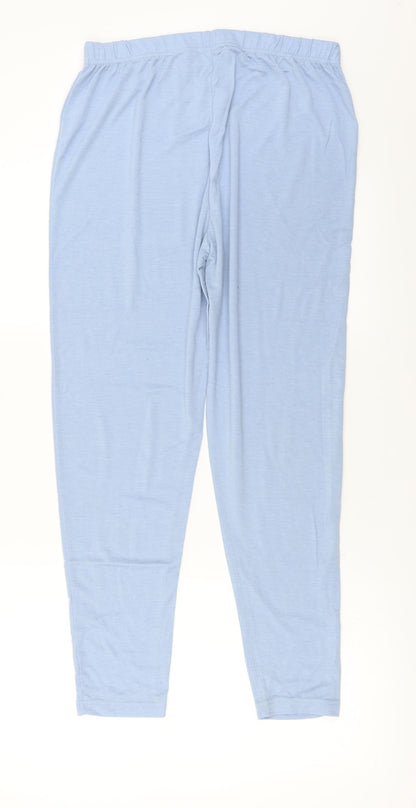 Womens UK Size 12 Boohoo Regular Fit  Blue Trousers