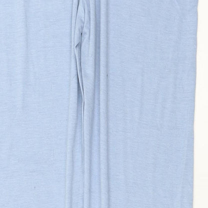 Womens UK Size 12 Boohoo Regular Fit  Blue Trousers