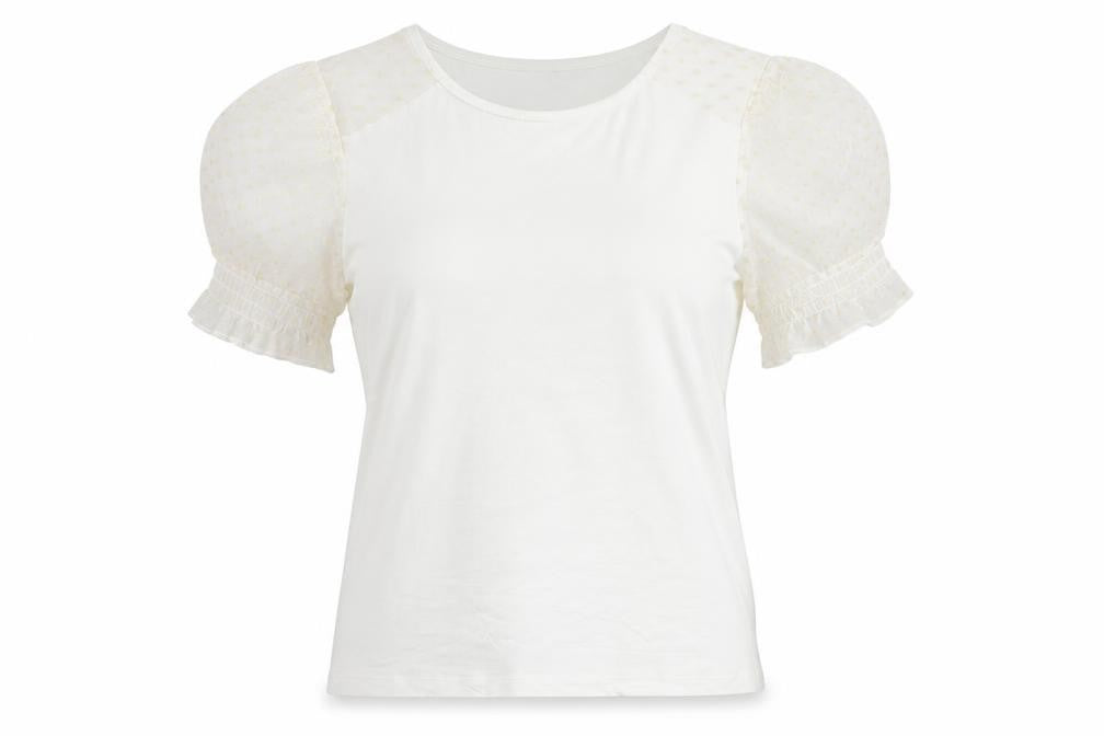 Womens UK Size 8 Dorothy Perkins White Basic T-Shirt