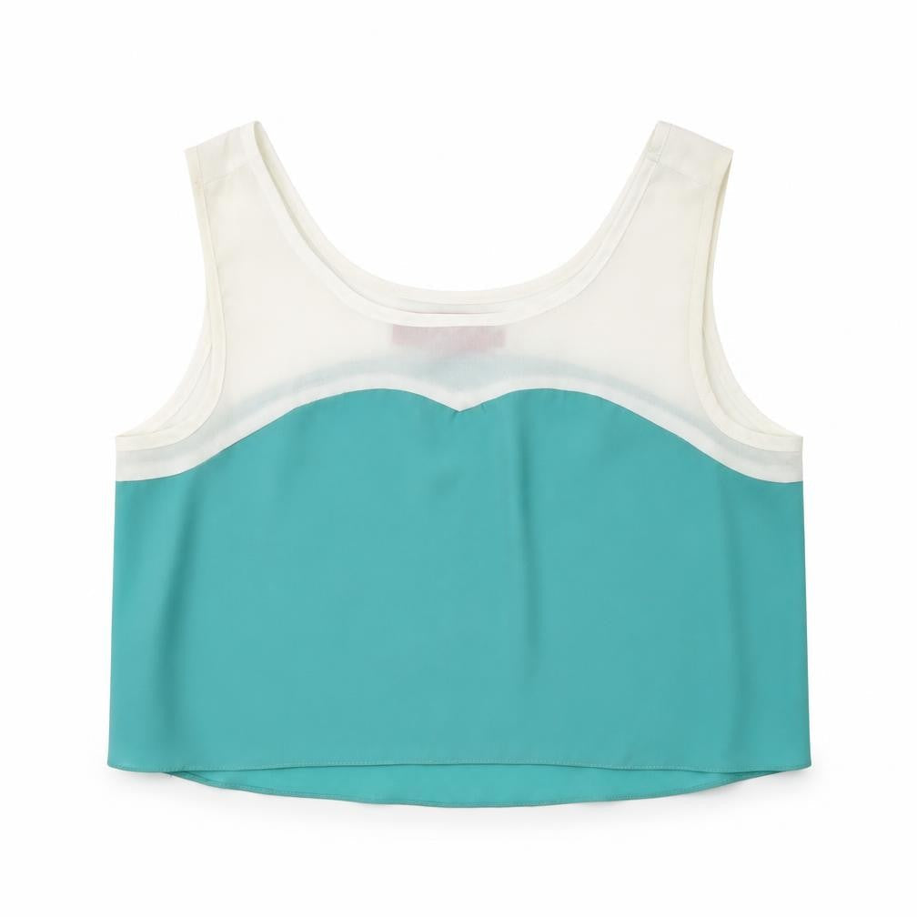Womens UK Size 10 Boohoo Green Basic Blouse
