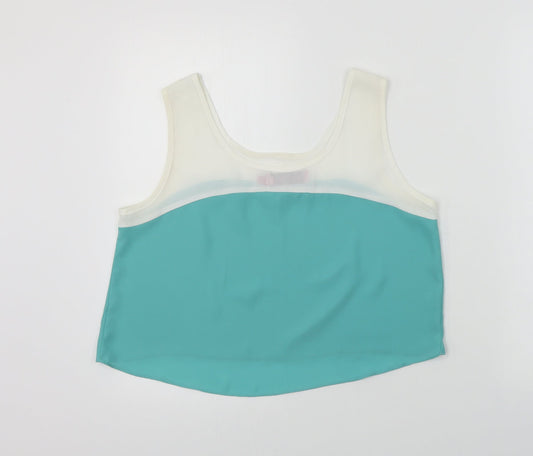 Boohoo  Womens Green   Basic Blouse Size 10