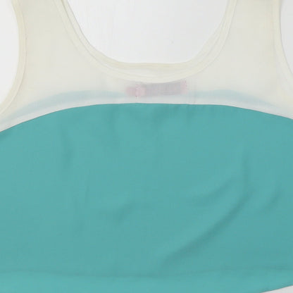 Boohoo  Womens Green   Basic Blouse Size 10