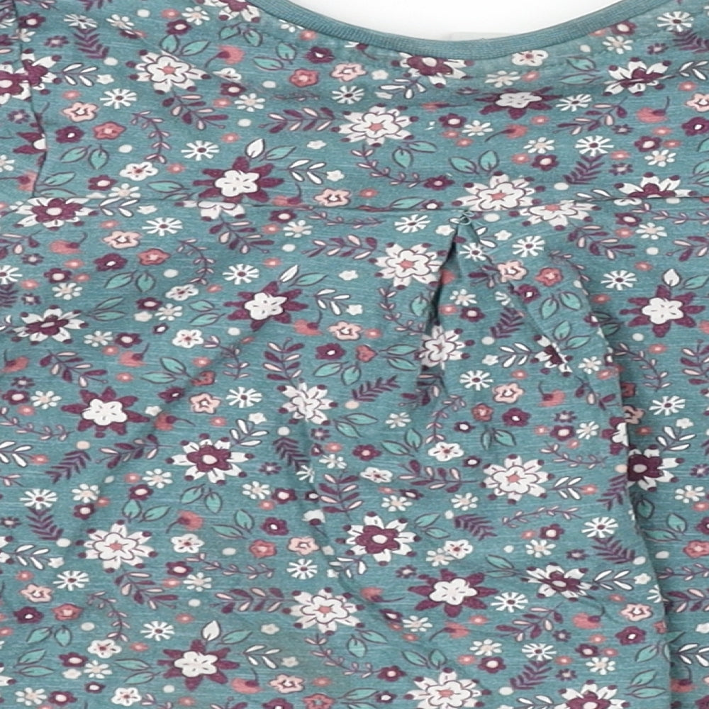 TU Girls Green Floral  Camisole T-Shirt Size 2 Years