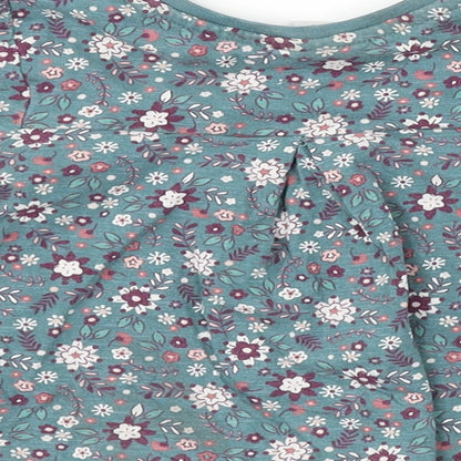 TU Girls Green Floral  Camisole T-Shirt Size 2 Years