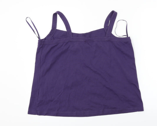 Ann Harvey  Womens Purple   Basic T-Shirt Size 16