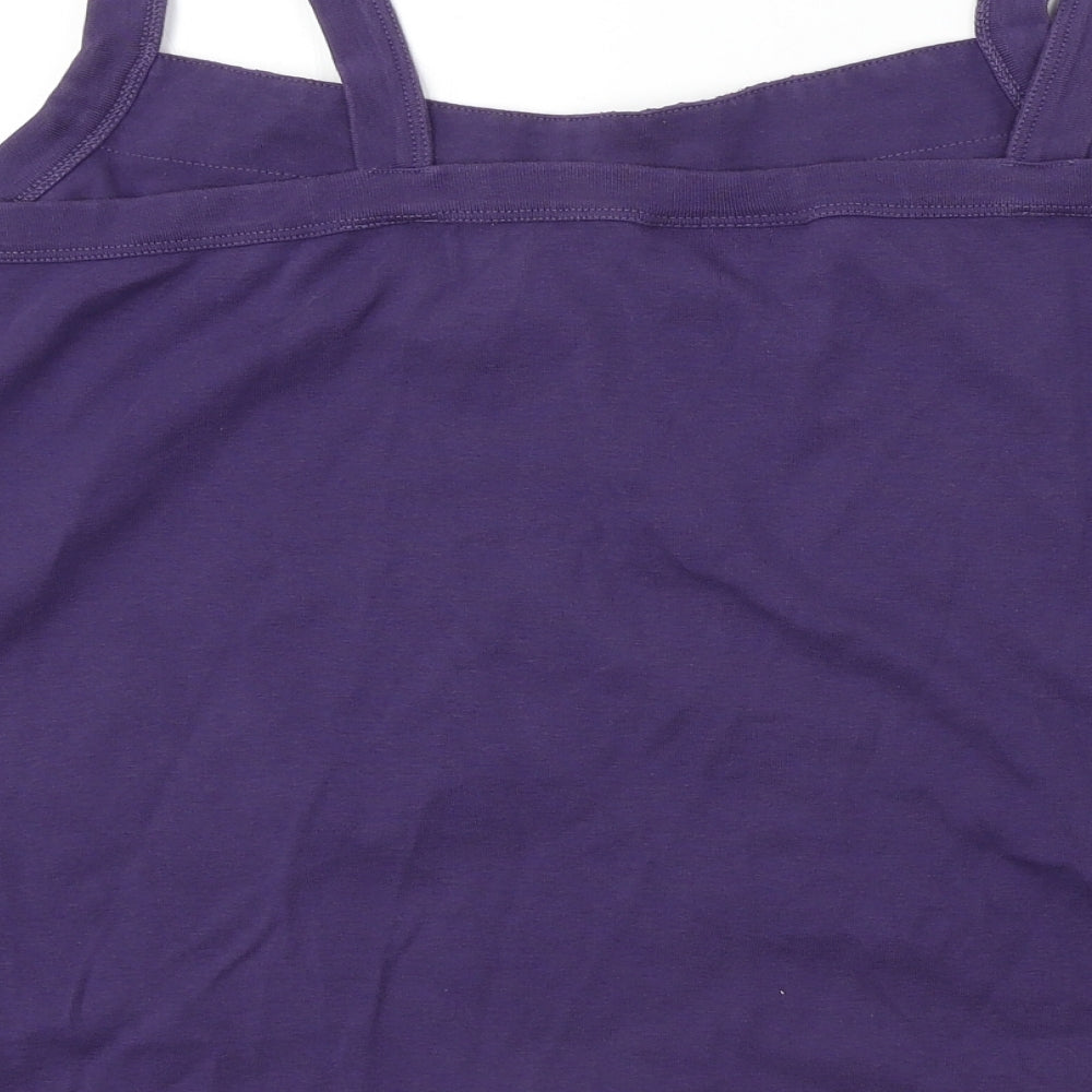 Womens UK Size 16 Ann Harvey Purple Basic T-Shirt