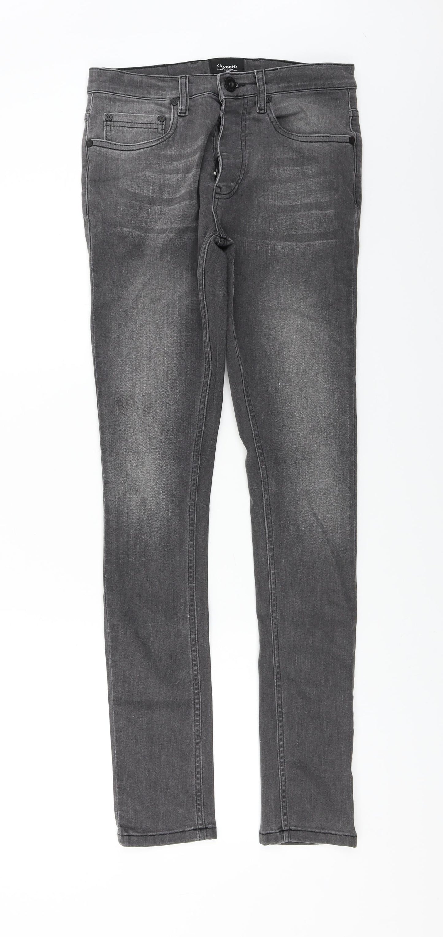 Saxon  Womens Grey   Skinny Jeans Size 28 in L32 in