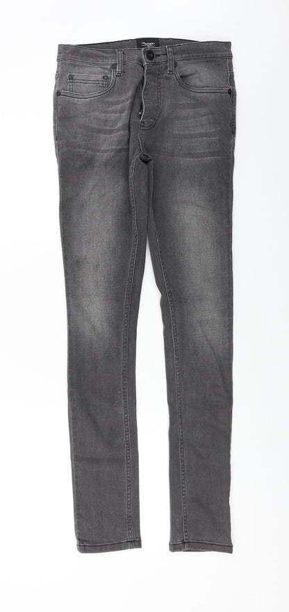 Saxon  Womens Grey   Skinny Jeans Size 28 in L32 in