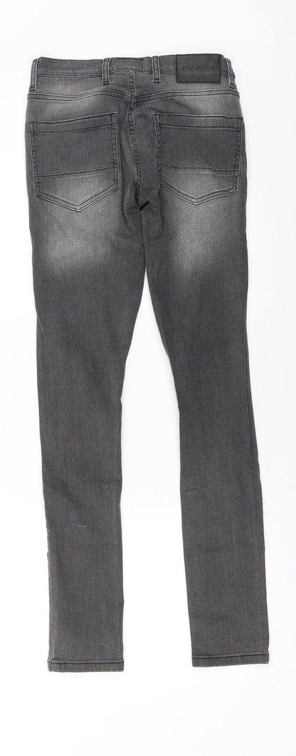 Saxon  Womens Grey   Skinny Jeans Size 28 in L32 in
