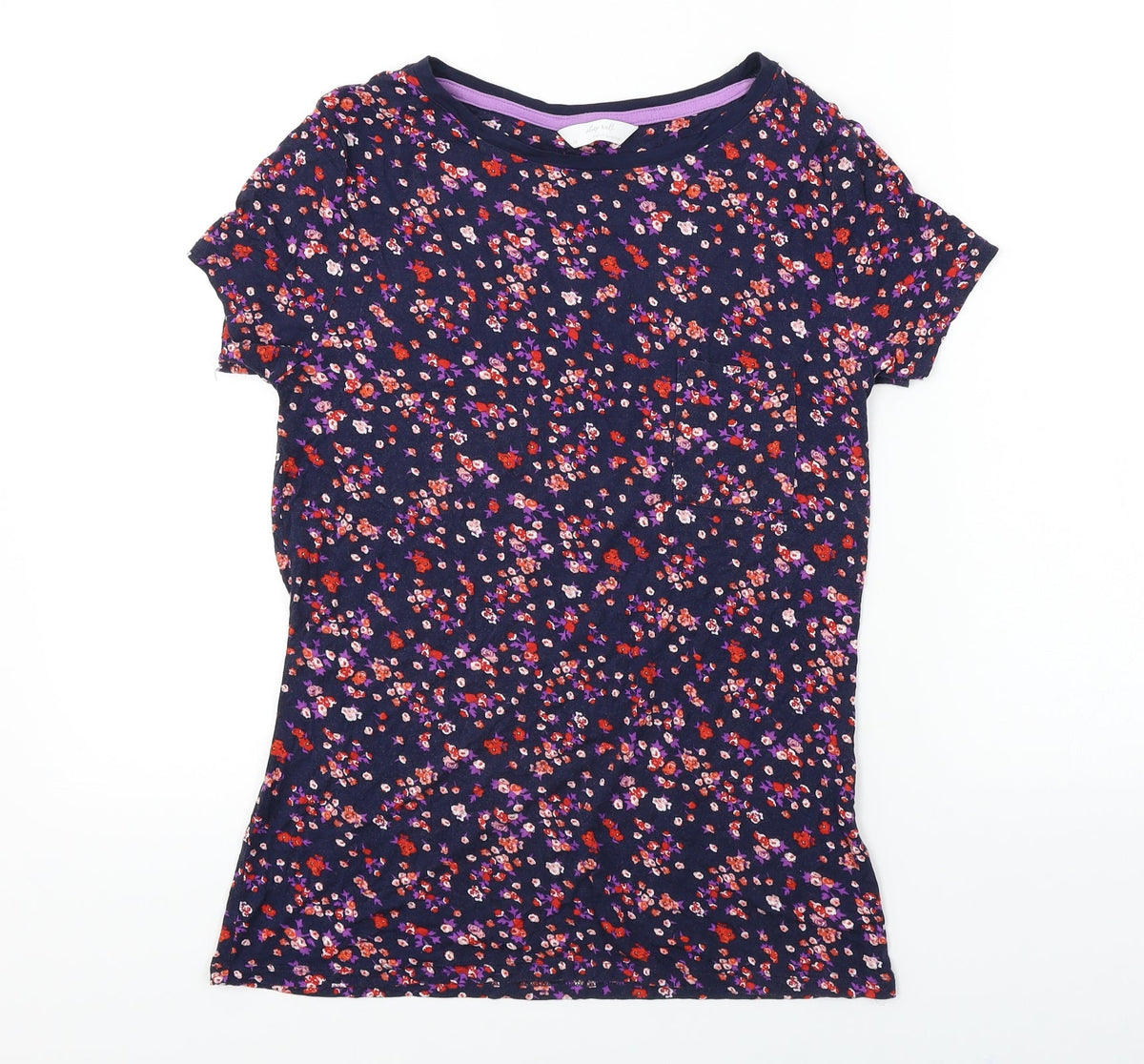 Sleep well  Womens Black Floral  Basic T-Shirt Size 10