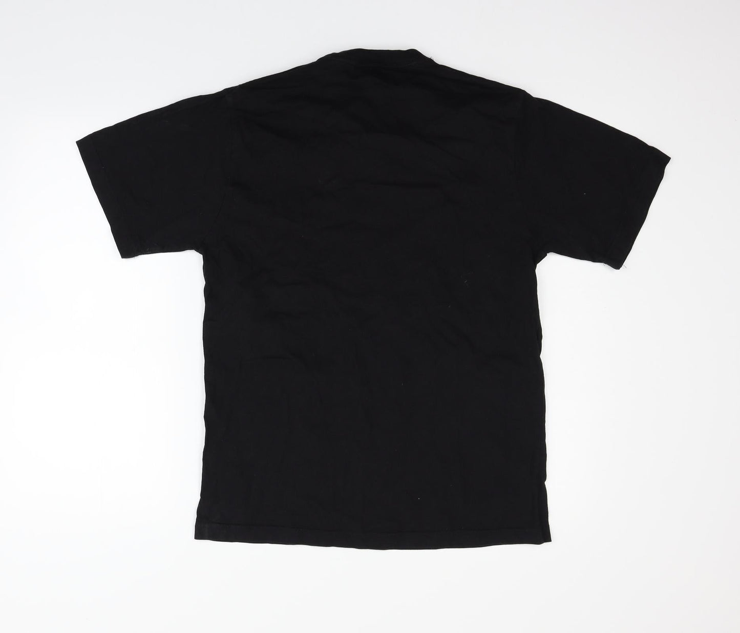 Womens UK Size M Preworn Black Basic T-Shirt