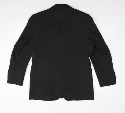 Back view of Roman men’s black jacket blazer, size 38