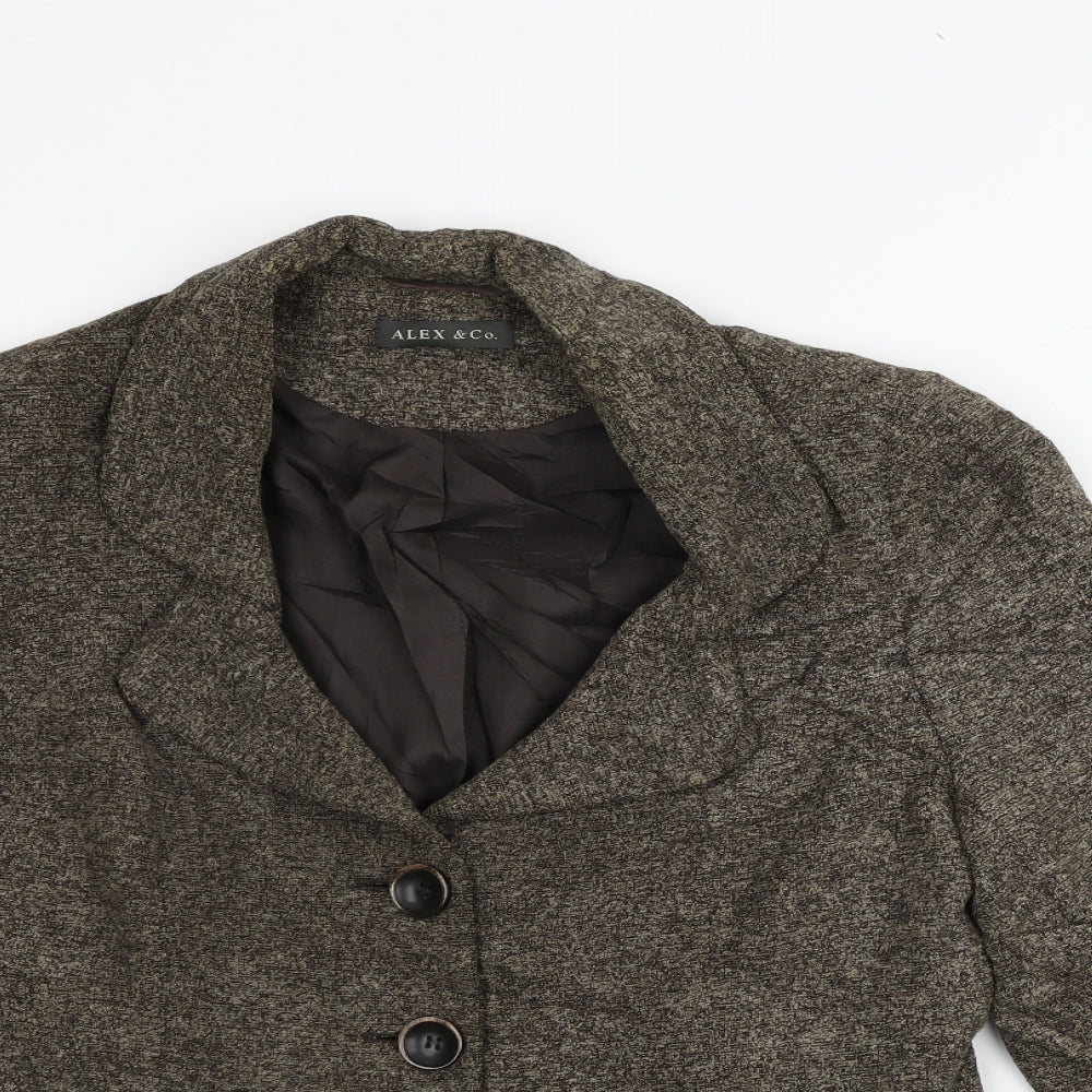 alex &CO Womens Beige   Jacket Coat Size 12