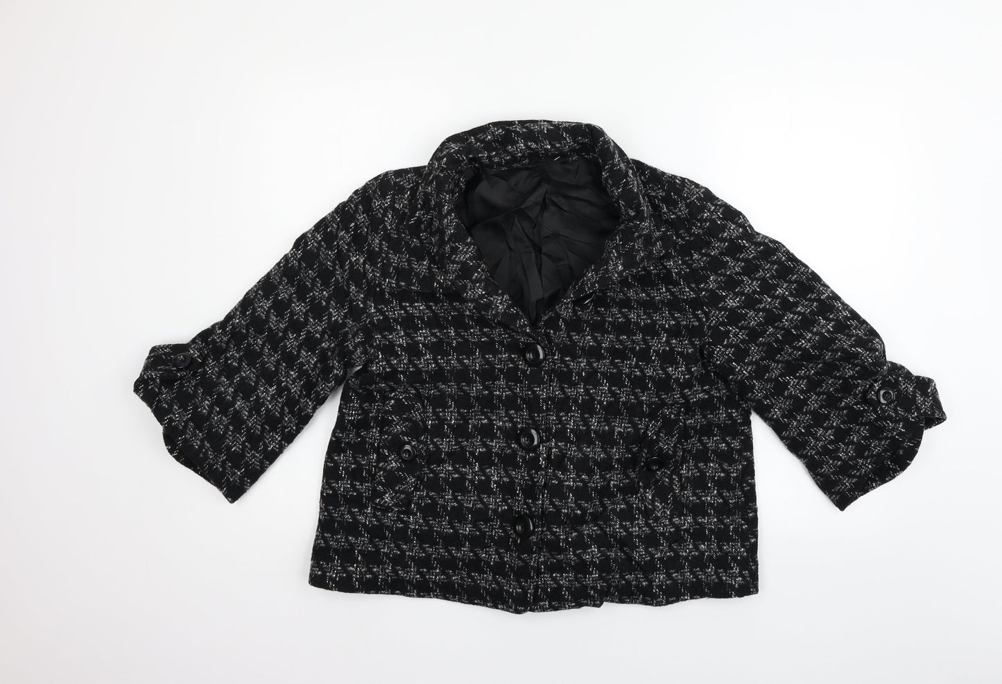 Womens UK Size 14 Preworn Regular Black Blazer
