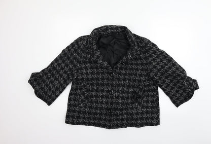 Womens UK Size 14 Preworn Regular Black Blazer
