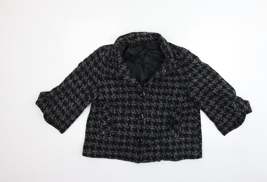 Womens UK Size 14 Preworn Regular Black Blazer