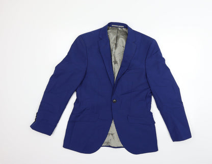 Womens UK Size 36 Preworn Regular Blue Blazer