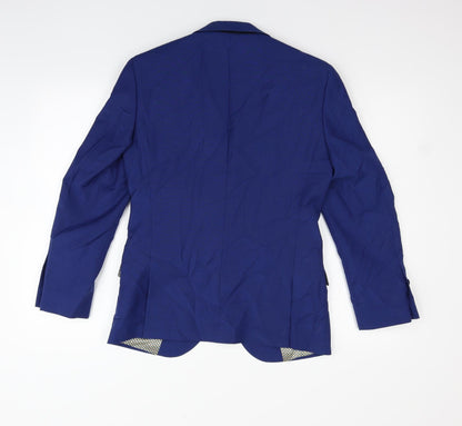 Womens UK Size 36 Preworn Regular Blue Blazer