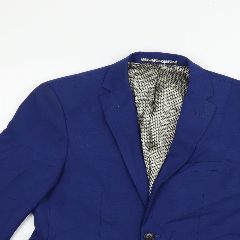 Womens UK Size 36 Preworn Regular Blue Blazer