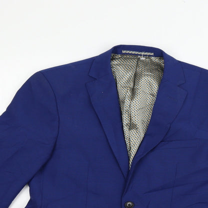 Womens UK Size 36 Preworn Regular Blue Blazer