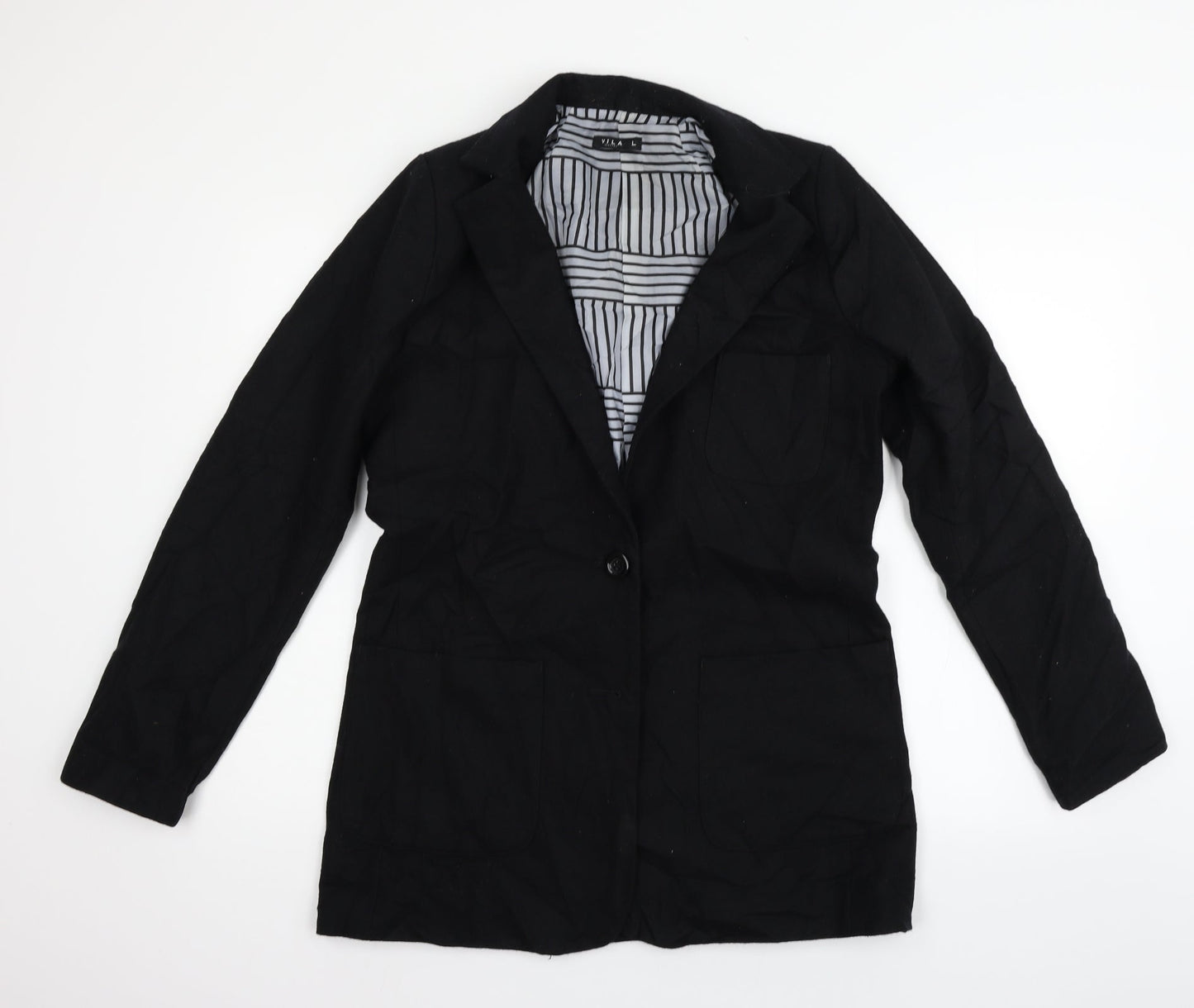 Womens UK Size L VILLA Black Jacket