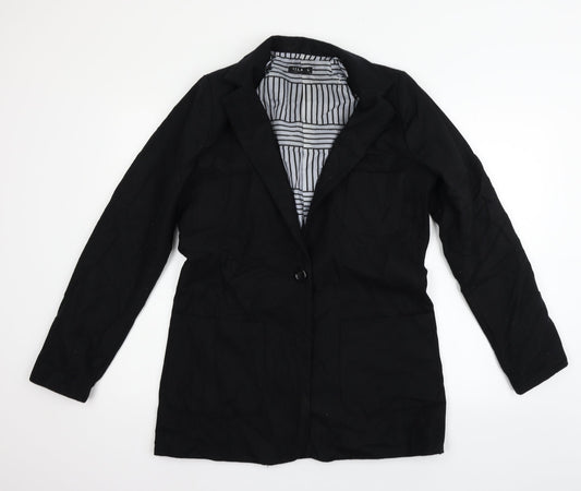 Womens UK Size L VILLA Black Jacket
